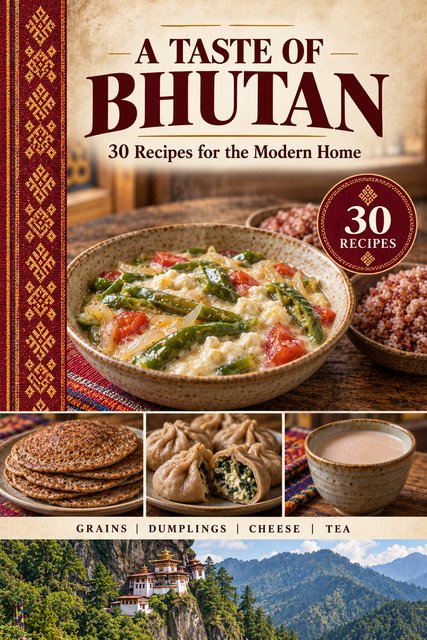 A Taste of Bhutan cookbook cover
