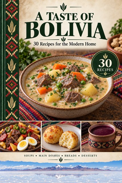 A Taste of Bolivia cookbook cover