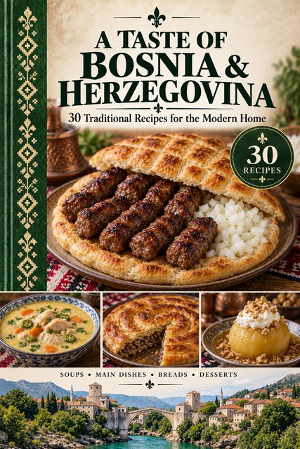 A Taste of Bosnia and Herzegovina cookbook cover