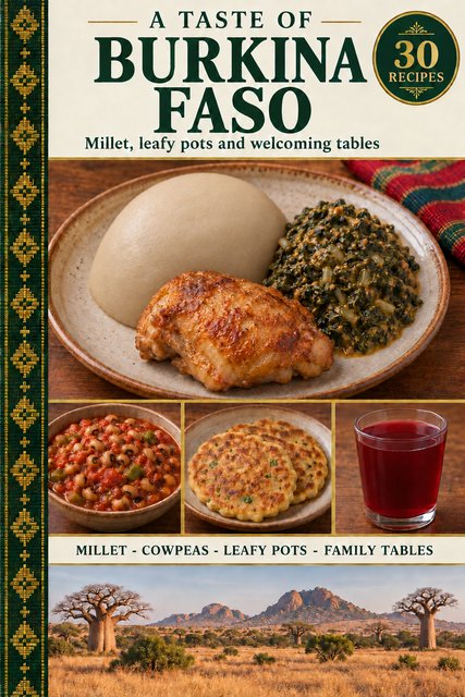 A Taste of Burkina Faso cookbook cover