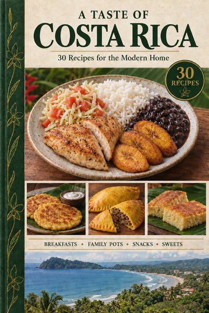 A Taste of Costa Rica cookbook cover