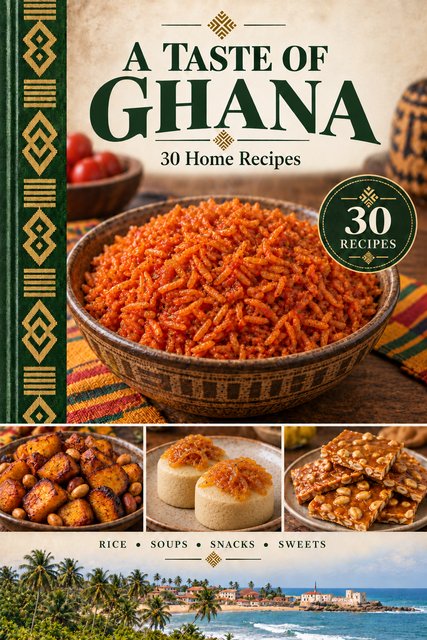 A Taste of Ghana cookbook cover