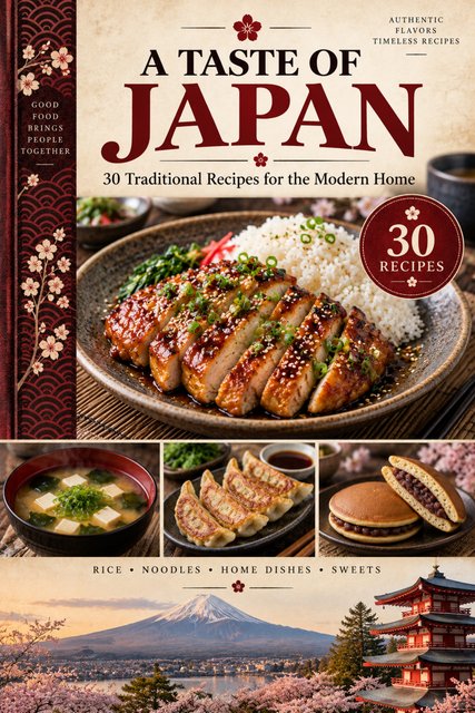 A Taste of Japan cookbook cover