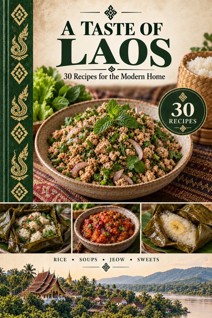 A Taste of Laos cookbook cover