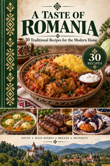 A Taste of Romania cookbook cover