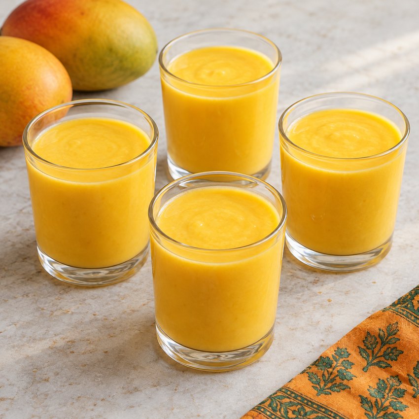 Mango Lassi with Yogurt